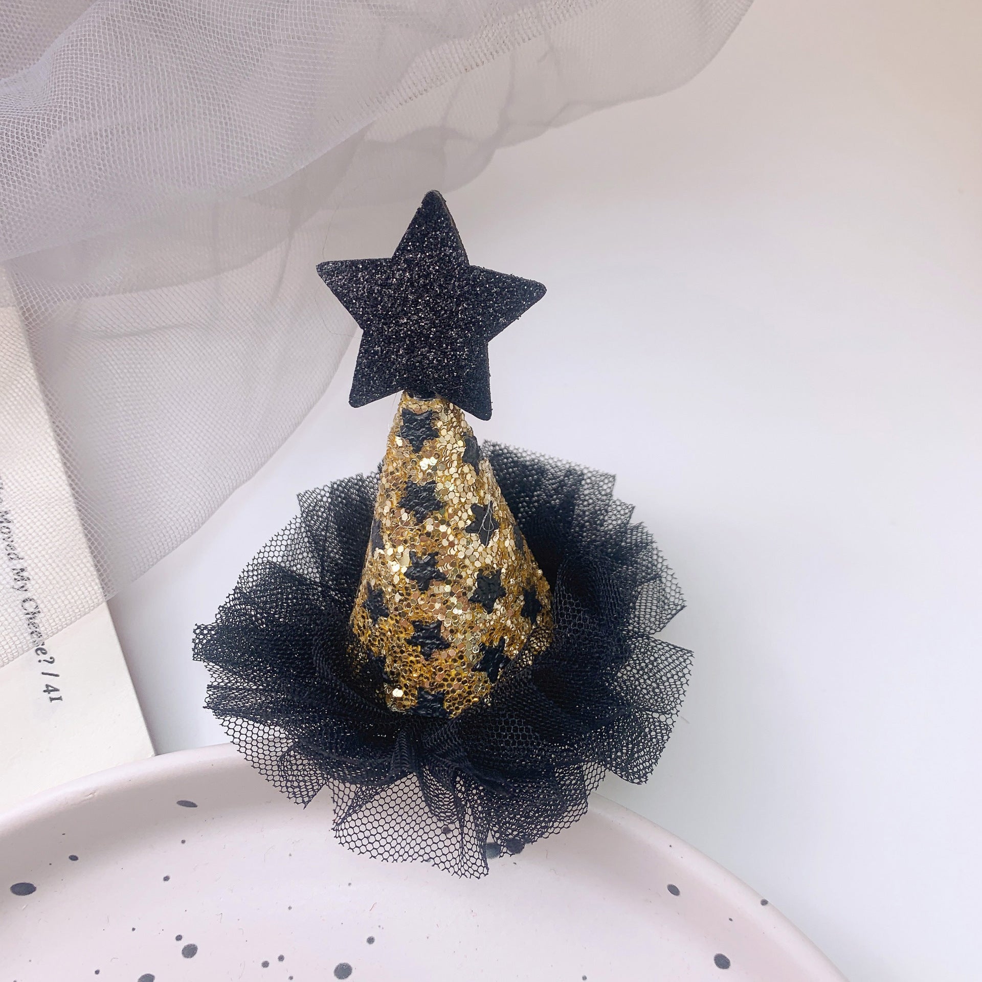 Children's Play Halloween Funny Pumpkin Hat Barrettes - silverfoxgoods